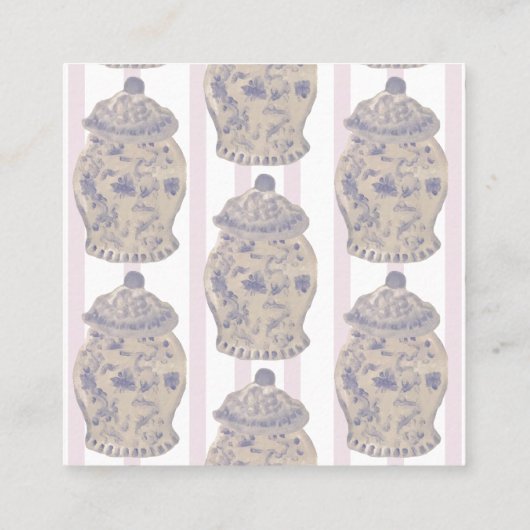 ピンクチノイスリージンジャージャーストピアリースクエアB スクエア名刺 (裏面)