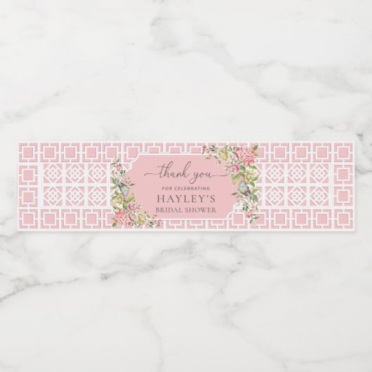 ピンクチノイスリートリアノンありがとうございました ペットボトルラベル (シングルラベル)