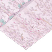 ピンクチノイスリーフローラモダンダイニング ショートテーブルランナー (コーナー)