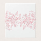 ピンクチノイスリーフローラ座席表テーブルデコール (外部フラット)