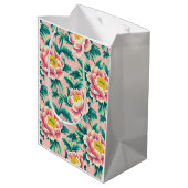 ピンクチノイスリーフローラ ミディアムペーパーバッグ (裏面アングル)