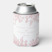 ピンクチノイスリーヴィンテージフローラ結婚式の引き出物 缶クーラー (缶裏面)