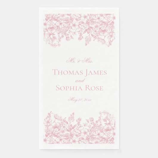 ピンクチノイスリーヴィンテージ結婚フローラ (正面)