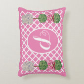 ピンクチノセリージンジャージャージャージャージャーズトピアリーバスケット アクセントクッション (正面(垂直))