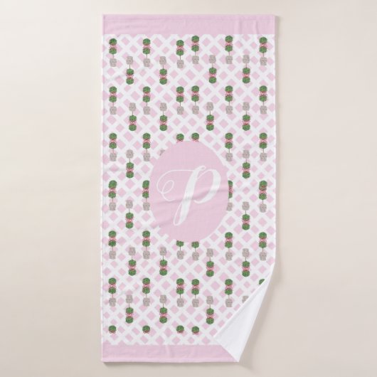 ピンクチノセリージンジャージャージャージャージャーズトピアリーバスケット バスタオル (バスタオル)