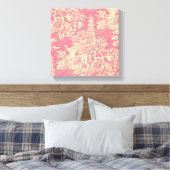 ピンクチノワセリーウォールアートデコールキャンバスプリント キャンバスプリント (インサイチュ (寝室))