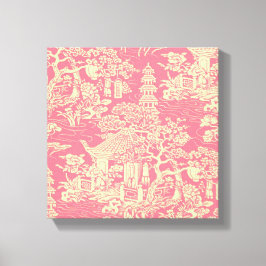 ピンクチノワセリーウォールアートデコールキャンバスプリント キャンバスプリント