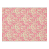 ピンクチノワセリーコットンダイニングテーブルクロス テーブルクロス (正面(横))