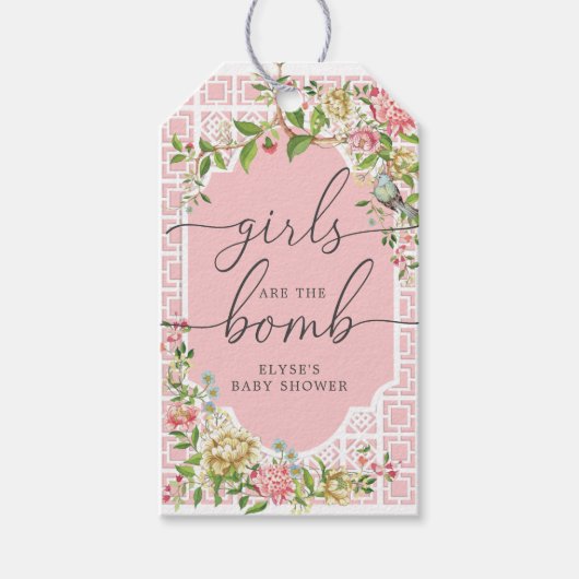 ピンクチノワセリーバスボムメッセージカードトリアノン ギフトタグ (正面)