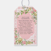 ピンクチノワセリーバスボムメッセージカードトリアノン ギフトタグ (裏面)