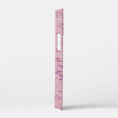 ピンクチノワセリーバードフローラルエレガント Case-Mate iPhoneケース (裏面 / 右)