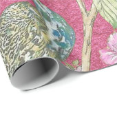 ピンクチノワセリーピーコックフローラデコページ ラッピングペーパー (ロールコーナー)
