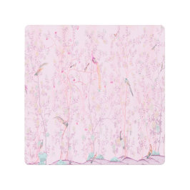 ピンクチノワセリーメタルウォールアート メタルプリント