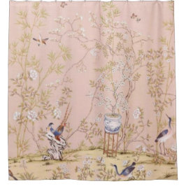 ピンクチノワセリー シャワーカーテン