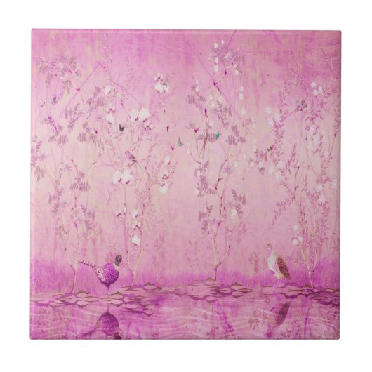 ピンクチノワセリー タイル (正面)