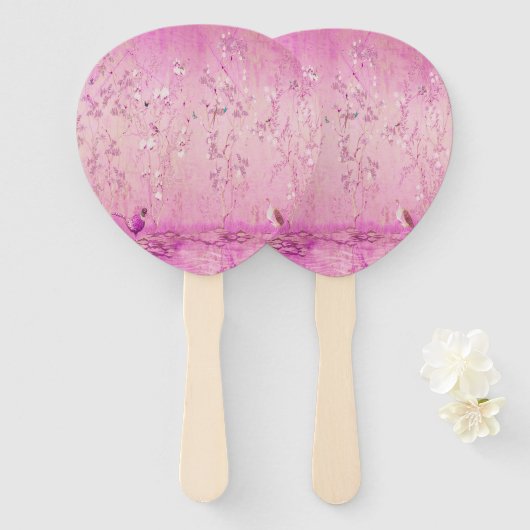 ピンクチノワセリー ハンドファン (正面&裏面)