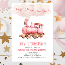 ピンクチャガ朝王列車の誕生日パーティー 招待状