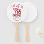 ピンクチャールストンバチェロレッテ ハンドファン (正面&裏面)