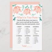 ピンクチューリップあなたの財布のゲームの中に何がある (正面/裏面)