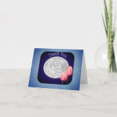 ピンクチューリップありがとうフォトカード サンキューカード (正面)