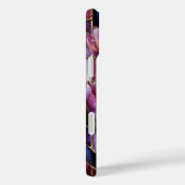 ピンクチューリップのステンドグラス風スマホケース Case-Mate iPhoneケース (裏面 / 右)