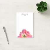 ピンクチューリップの花のノート ポストイット (オフィス)