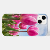 ピンクチューリップのiPhoneケース - 花柄の自然な美しさ Case-Mate iPhoneケース (裏面 (横))