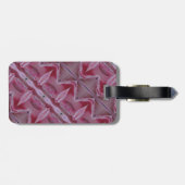 ピンクチューリップイカットも ラゲッジタグ (裏面横)