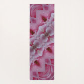 ピンクチューリップイカット5角度付き ヨガマット (裏面)