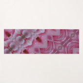 ピンクチューリップイカット5角度付き ヨガマット (正面(横))