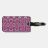 ピンクチューリップイカット6 ラゲッジタグ (裏面横)