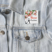 ピンクチューリップカスタムナース 缶バッジ (インサイチュ)