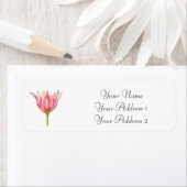 ピンクチューリップカスタム住所 シール (インサイチュ)