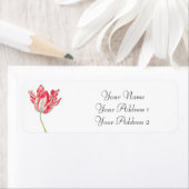 ピンクチューリップカスタム住所 シール (インサイチュ)