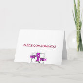 ピンクチューリップカード カード (裏面)