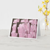 ピンクチューリップカード カード (黄色い花)