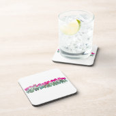 ピンクチューリップグローブプラスチックコースター コースター (右側)