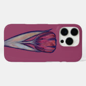 ピンクチューリップジェントル開花春 Case-Mate iPhoneケース (裏面 (横))