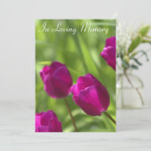 ピンクチューリップス追悼式発表 招待状 (スタンド正面)