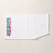 ピンクチューリップタオルセット バスタオルセット (ハンドタオル)