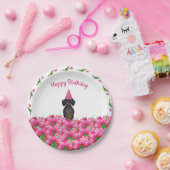 ピンクチューリップダックシュント紙プレート ペーパープレート (パーティー)