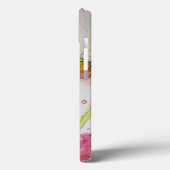 ピンクチューリップチューリップフローラ水彩女性名 Case-Mate iPhoneケース (裏面 / 左)