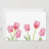 ピンクチューリップフラットサンキューカード シーズンカード (裏面)