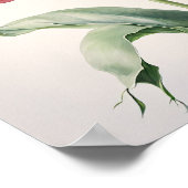 ピンクチューリップフラワーアートプリントポスター ポスター (角)