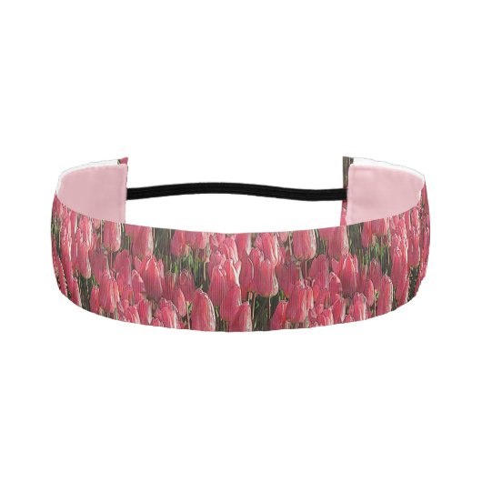 ピンクチューリップフローラ アスレチックヘッドバンド (正面)