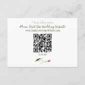 ピンクチューリップフローラ エンクロージャーカード (裏面)