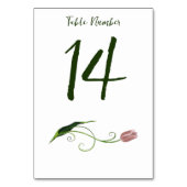 ピンクチューリップフローラ テーブルナンバー (裏面)