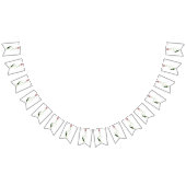 ピンクチューリップフローラ バンティングフラッグ (全)