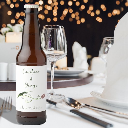 ピンクチューリップフローラ ビールラベル