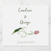 ピンクチューリップフローラ ビールラベル (シングルラベル)